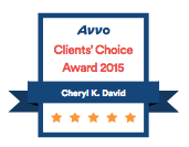 Cheryl David Avvo Clients Choice Award